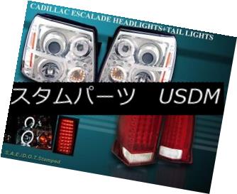 ヘッドライト 2003-2006 CADILLAC ESCALADE HALO CCFL LED PROJECTOR HEADLIGHTS + LED TAIL LIGHTS 2003年?2006年CADILLAC ESCALADEハローCCFL LEDプロジェクターヘッドライト+ LEDテールライト 【並行輸入品】|カスタムパーツ WORLD倉庫