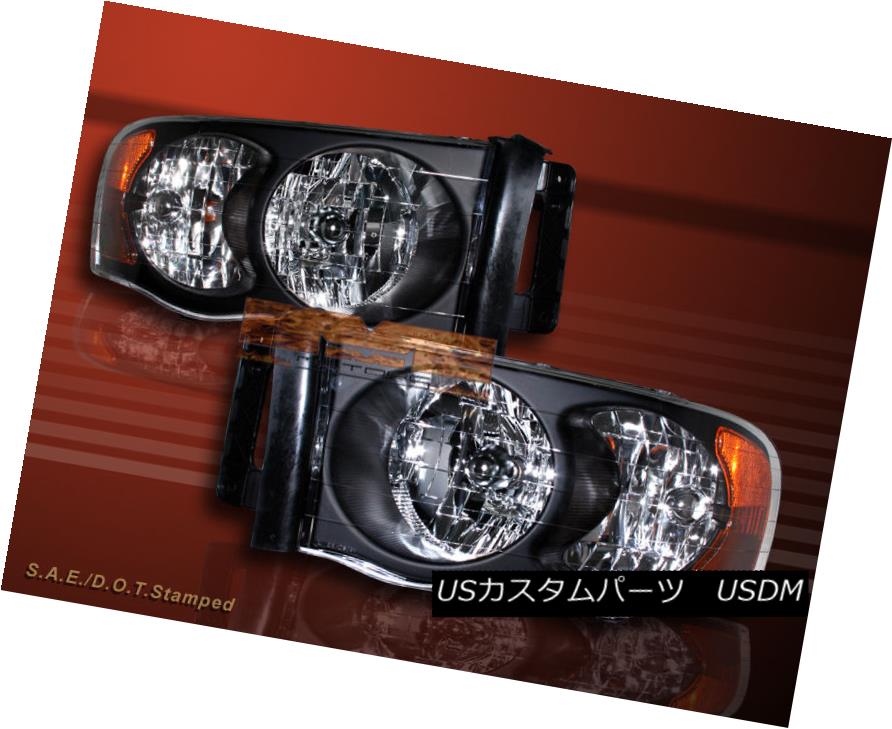 ヘッドライト 2002-2005 Dodge Ram 1500 / 2003-2005 2500/3500 Headlights Black 2002-2005 Dodge Ram 1500 / 2003-2005 2500/3500ヘッドライトブラック 【並行輸入品】