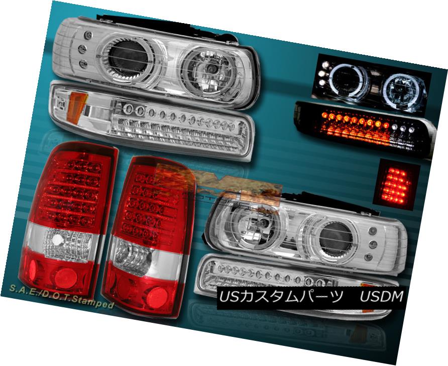 ヘッドライト 99-02 CHEVY SILVERADO HALO PROJECTOR HEADLIGHTS+BUMPER +LED TAIL LIGHTS 99-02 CHEVY SILVERADOハロープロジェクターヘッドライト+ BUM PER + LEDテールライト 【並行輸入品】