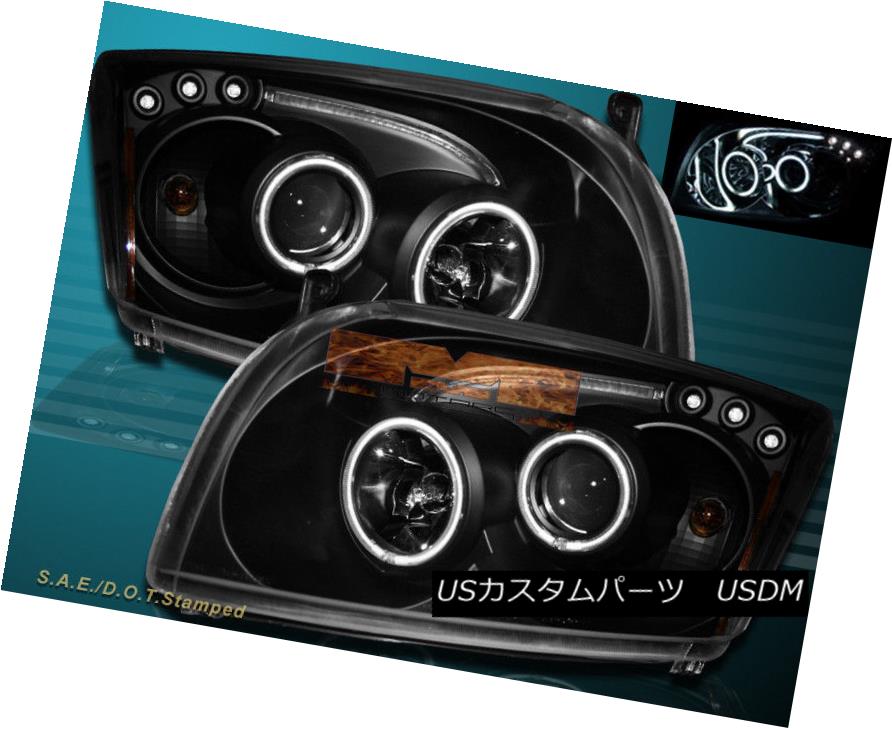 ヘッドライト 07-12 DODGE CALIBER SRT-4 SXT R/T SE DUAL CCFL HALO LED PROJECTOR HEADLIGHTS BLK 07-12ドッジキャリバーSRT-4 SXT R / T SEデュアルCCFLハローLEDプロジェクターヘッドライトBLK 【並行輸入品】