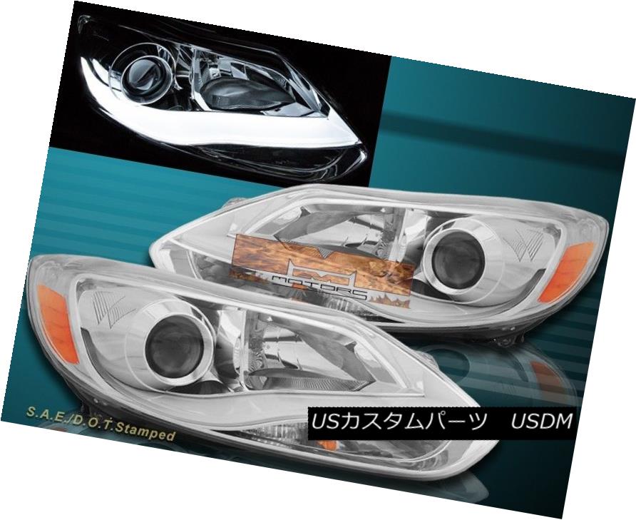 ヘッドライト 12-14 Ford Focus Sedan Hatchback Eagle Eyes Chrome Projector Headlights 12-14フォードフォーカスセダンハッチバックイーグルアイズクロームプロジェクターヘッドライト 【並行輸入品】
