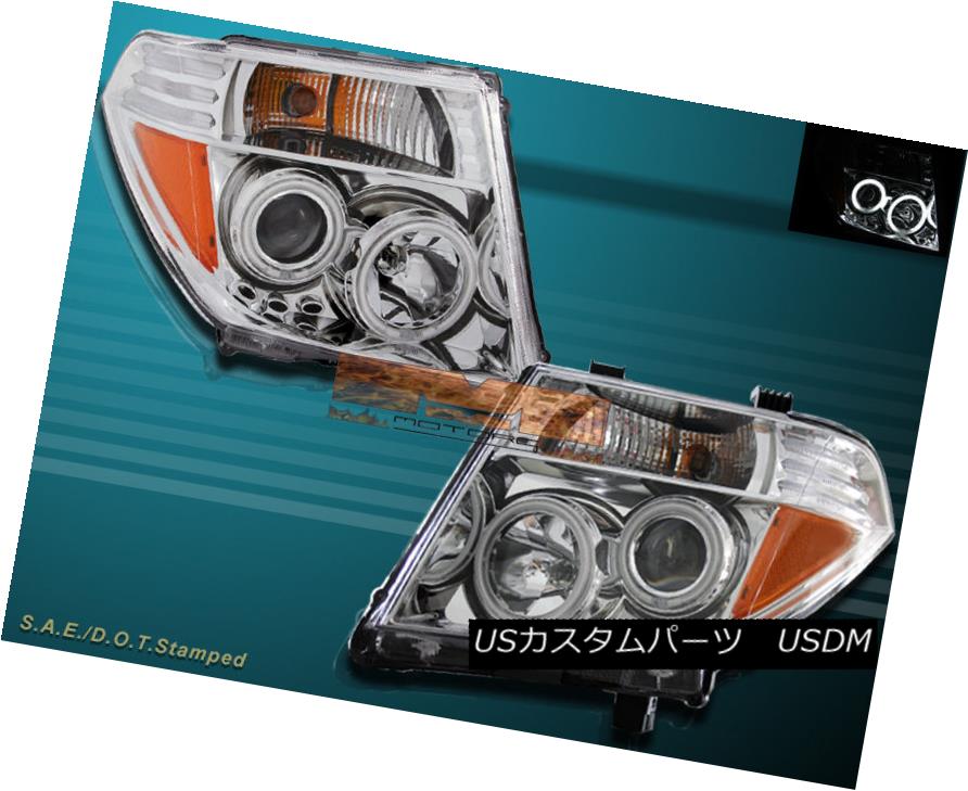 ヘッドライト CCFL HALO PROJECTOR HEADLIGHTS CHROME FIT FOR 05-08 NISSASN FRONTIER /PATHFINDER CCFLハロープロジェクターヘッドライトクロムフィット05-08 NISSAN FRONTIER / PATHFINDER 【並行輸入品】