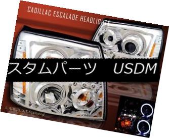 ヘッドライト 02-06 CADILLAC ESCALADE TWIN HALO CCFL LED PROJECTOR HEADLIGHTS CHROME 03 04 02-06 CADILLAC ESCALADEツインハローCCFL LEDプロジェクターヘッドライトクローム03 04 【並行輸入品】