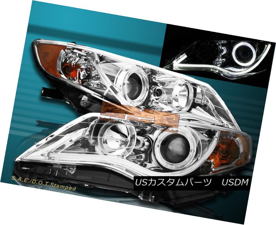 ヘッドライト 2012-2014 Toyota Camry Sedan Chrome Housing CCFL Halo Projector Headlights 2012年?2014年トヨタカムリセダンクロムハウジングCCFL Haloプロジェクターヘッドライト 【並行輸入品】