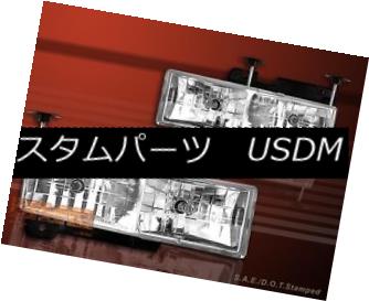 ヘッドライト 88-99 TAHOE YUKON HEADLIGHTS CHROME CLEAR 88-99 TAHOE YUKON HEADLIGHTS CHROME CLEAR 【並行輸入品】