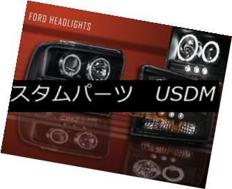 ヘッドライト 05 06 07 FORD F250 F350 SUPER DUTY TWO HALO LED PROJECTOR HEADLIGHTS CCFL BLACK 05 06 07フォードF250 F350スーパーハーフ2ハローLEDプロジェクターヘッドライトCCFL BLACK 【並行輸入品】