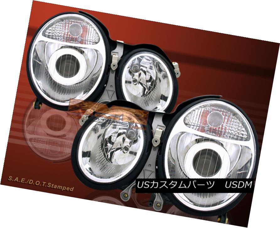 ヘッドライト 00 01 02 MERCEDES BENZ W210 E CLASS PROJECTOR CHROME HEADLIGHTS LAMPS PAIR 00 01 02メルセデス・ベンツW210 Eクラス・プロジェクター・クロームヘッドライト・ランプ・ペア 【並行輸入品】
