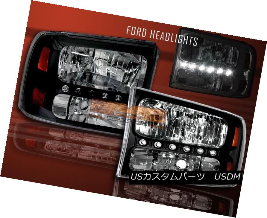 ヘッドライト 99-04 F250/F350 SUPERDUTY / 00- 05 EXCURSION HEADLIGHTS 1PC BLACK LED 04 99-04 F250 / F350 SUPERDUTY / 00- 05エクスカーションヘッドライト1PC BLACK LED 04 【並行輸入品】