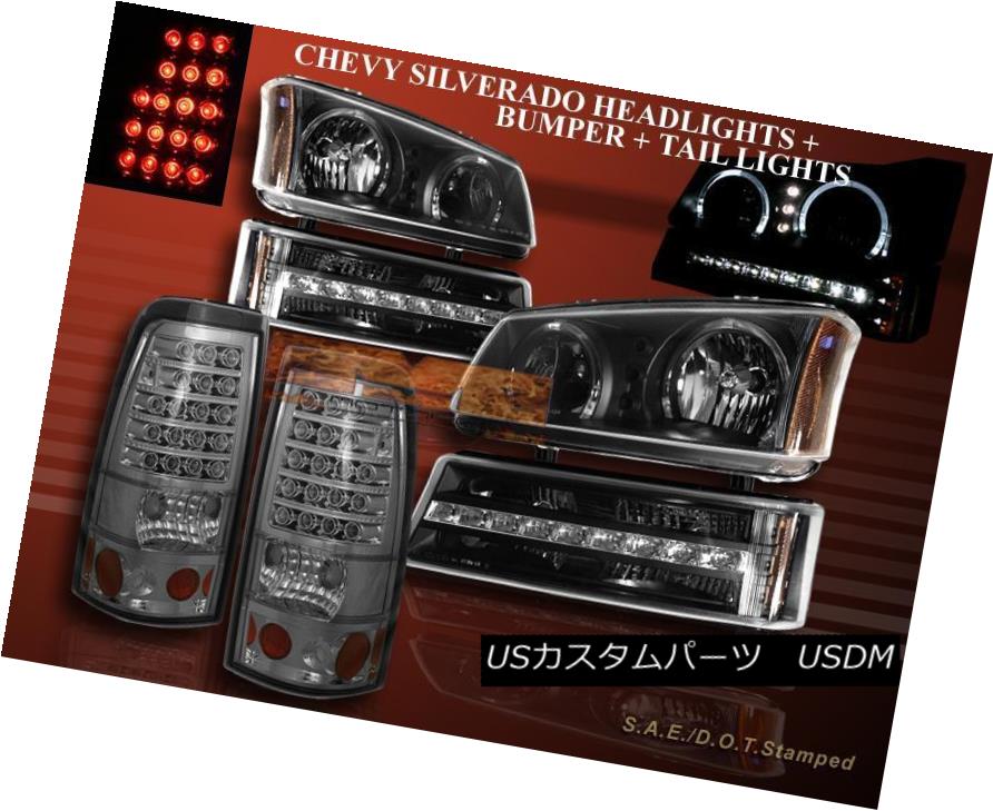 ヘッドライト 03-06 CHEVY SILVERADO HALO HEADLIGHTS + LED BUMPER + TAIL LIGHT IN STOCK NEW 03-06 CHEVY SILVERADOハローヘッドライト+ LEDバンパー+テールライト新品 【並行輸入品】 68,426円