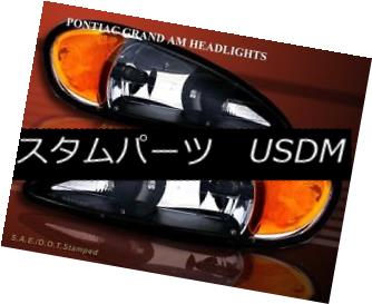 ヘッドライト 99-05 PONTIAC GRAND AM HEADLIGHTS JDM BLACK 00 01 02 03 99-05ポンチッチグラン・アム・ヘッドライトJDM BLACK 00 01 02 03 【並行輸入品】