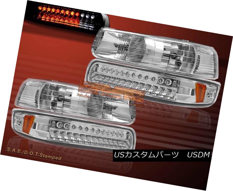 ヘッドライト 99-02 SILVERADO 00-06 TAHOE SUBURBAN CLEAR HEADLIGHTS + LED BUMPER SIGNAL LIGHTS 99-02 SILVERADO 00-06 TAHOE SUBURBANクリアヘッドライト+ LEDバンパー信号ライト 【並行輸入品】