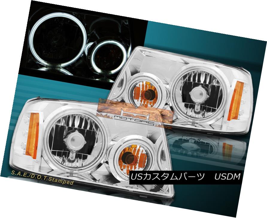 ヘッドライト 01-11 Ford Ranger XL XLT Crystal Headlights Chrome Housing w/Dual CCFL Halo Rims 01-11フォードレンジャーXL XLTクリスタルヘッドライトクロームハウジング、デュアルCCFLハローリム 【並行輸入品】