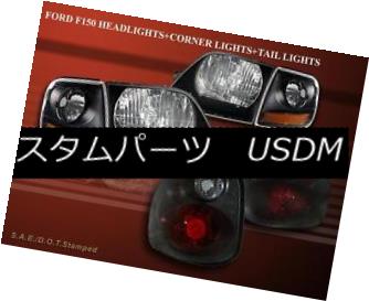 ヘッドライト 01 02 03 FORD F150 SVT HEADLIGHTS BLACK + CORNER LIGHTS + SMOKE TAIL LIGHTS 01 02 03フォードF150 SVTヘッドライトブラック+コーナーライト+煙テールライト 【並行輸入品】 75,020円