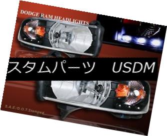 ヘッドライト 1994 - 2001 DODGE RAM 1500 2500 3500 PICKUP BLACK HEADLIGHTS LED AMBER 1994 - 2001 DODGE RAM 1500 2500 3500ピックアップブラックヘッドライトLEDアンバー 【並行輸入品】