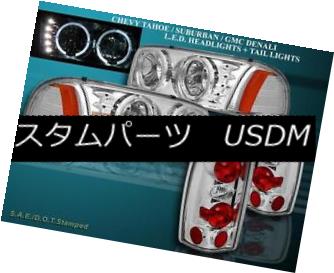 ヘッドライト 2000 2001 2002-2006 GMC DENALI YUKON XL HEADLIGHTS LED HALO TAIL LIGHTS CHROME 2000 2001 2002-2006 GMC DENALI YUKON XLヘッドライトLEDハローテールライトクローム 【並行輸入品】
