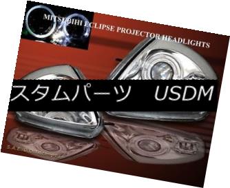 ヘッドライト 2000-2005 MITSUBISHI ECLIPSE PROJECTOR HEADLIGHTS CHROME TWIN HALO W/ L.E.D. 2000-2005三菱エリプスプロジェクターヘッドライトクロームTWIN HALO W / L.E.D. 【並行輸入品】