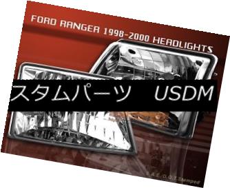 ヘッドライト 1998 1999 2000 FORD RANGER CLEAR HEADLIGHTS LAMPS 1998-2000 1998 1999 2000フォード・レンジャークリアヘッドランプ1998-2000 【並行輸入品】