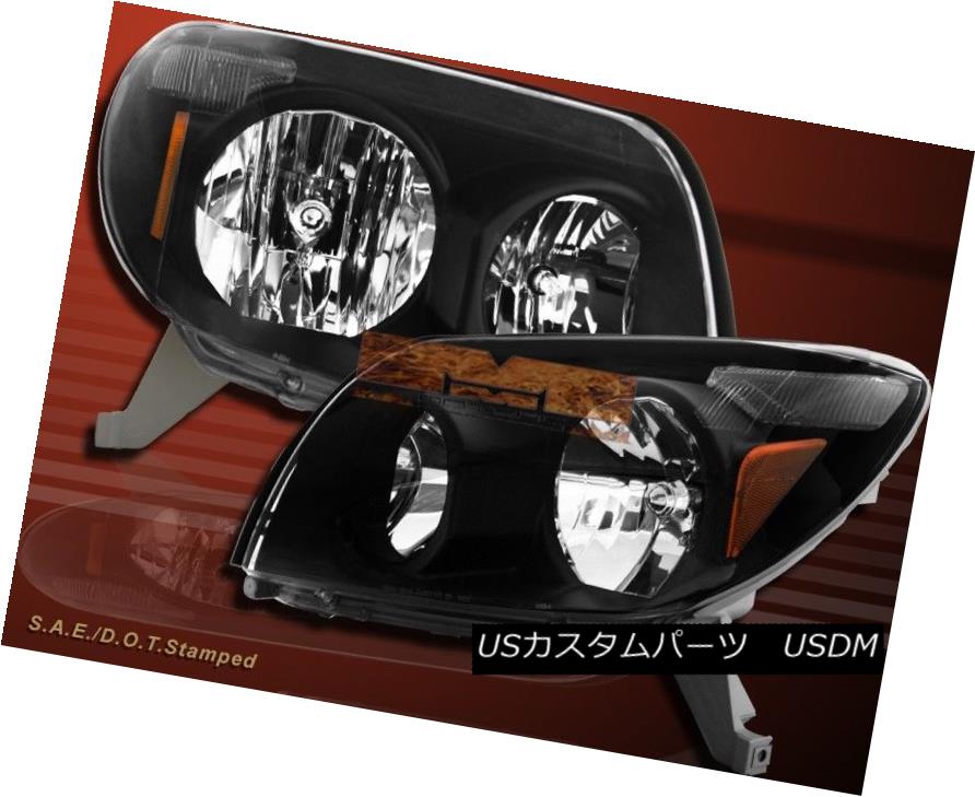 ヘッドライト Black 03-05 4Runner 4-Runner OE Style Headlights Headlamps Pair ブラック03-05 4ランナー4ランナーOEスタイルヘッドライトヘッドランプペア 【並行輸入品】