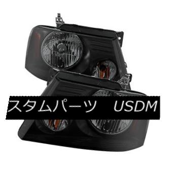 ヘッドライト Ford 04-08 F150 Pickup Black Housing Smoke Lens Replacment Headlights Left+Right フォード04-08 F150ピックアップブラックハウジングスモークレンズ交換ヘッドライト左+右 【並行輸入品】