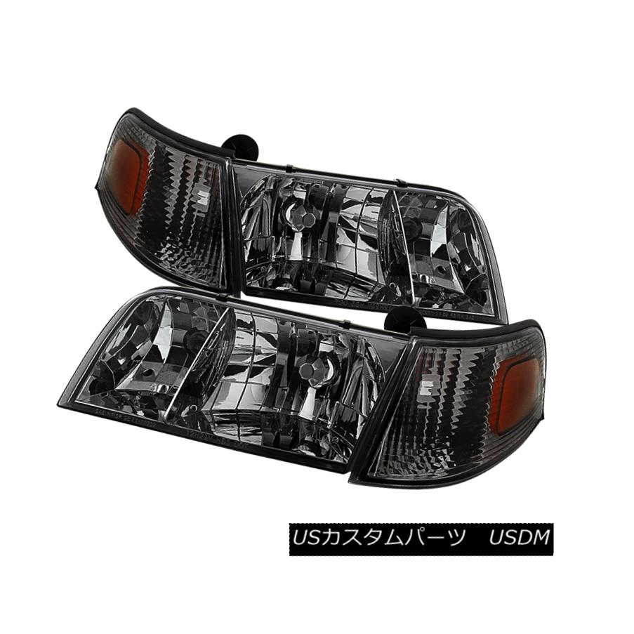 ヘッドライト Ford 98-11 Crown Victoria Smoke Tinted Replacement Headlights Left+Right Set フォード98-11クラウンヴィクトリアスモークティント交換ヘッドライト左+右セット 【並行輸入品】 36,322円