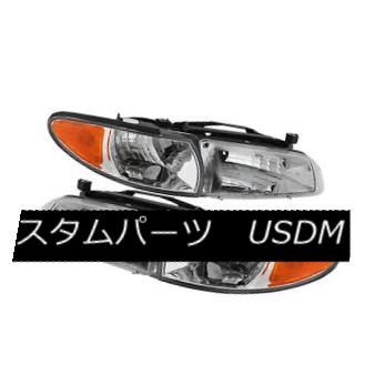 ヘッドライト Pontiac 97-03 Grand Prix Chrome Housing Replacement Headlights + Corner Set ポンティアック97-03グランプリクロームハウジング交換ヘッドライト+コーナーセット 【並行輸入品】