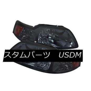 ヘッドライト Ford 99-04 Mustang Smoke Lens Replacment Headlights GT Mach SVT Cobra フォード99-04ムスタングスモークレンズ交換ヘッドライトGT Mach SVT Cobra 【並行輸入品】