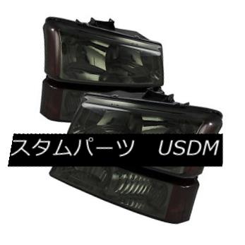 ヘッドライト Chevy 03-06 Silverado / Avalanche Smoke Lens Replacement Bumper Headlights Chevy 03-06 Silverado / Avalanche Smokeレンズ交換用バンパーヘッドライト 【並行輸入品】
