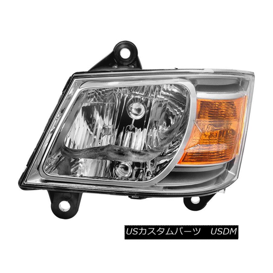 ヘッドライト Dodge 08-10 Grand Caravan Chrome Replacement Headlight Driver / Left Side ドッジ08-10グランキャラバンクローム交換ヘッドライトドライバ/左サイド 【並行輸入品】