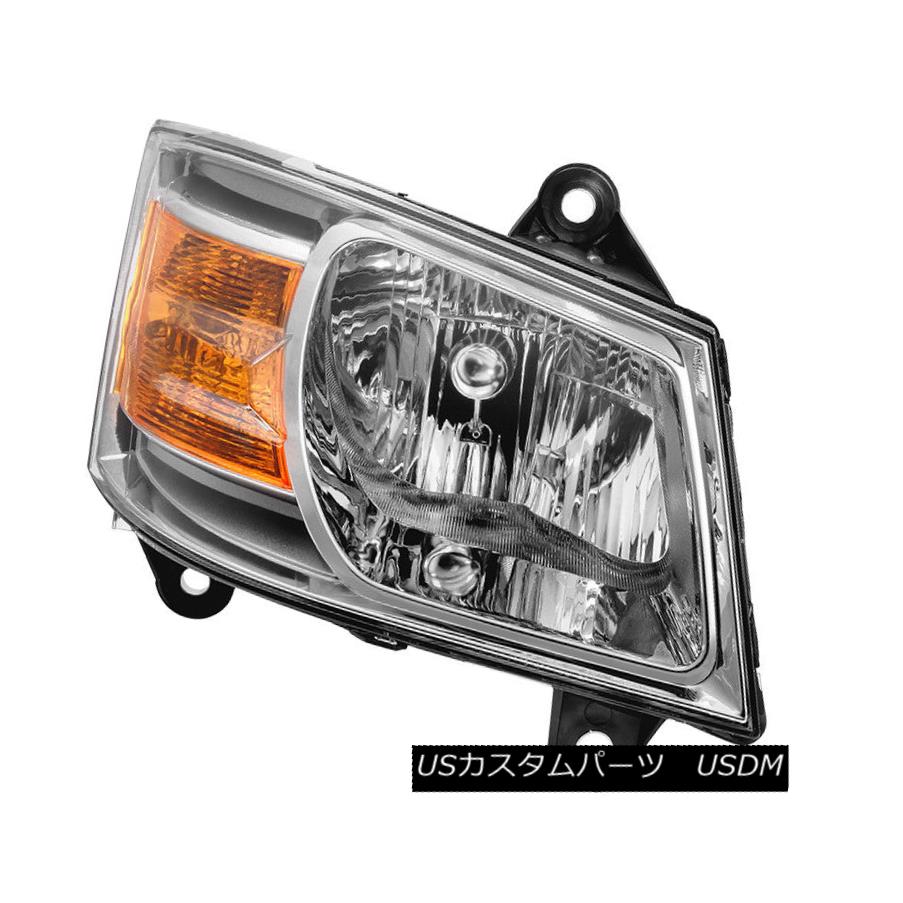 ヘッドライト Dodge 08-10 Grand Caravan Chrome Replacement Headlight Passenger / Right Side ドッジ08-10グランキャラバンクローム交換ヘッドライト乗客/右サイド 【並行輸入品】