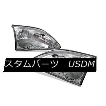 ヘッドライト Ford 94-98 Mustang Chrome Headlights Lamps Direct Replacement Left+Right Set フォード94-98ムスタングクロームヘッドライトランプ直接交換左+右セット 【並行輸入品】