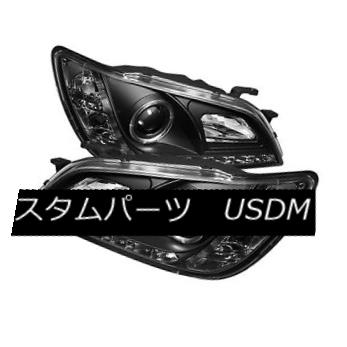 ヘッドライト Lexus 01-05 IS300 Black DRL Halo LED Projector Headlights for Factory HID Model Lexus 01-05 IS300ブラックDRL Halo LEDプロジェクターヘッドライト、ファクトリーHIDモデル用 【並行輸入品】