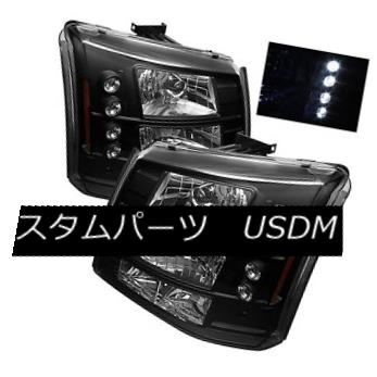 ヘッドライト Chevy 03-06 Silverado Crystal Black Headlights + Bumper Lamps 1-Piece Style シボレー03-06シルバラードクリスタルブラックヘッドライト+バンパーランプ1ピーススタイル 【並行輸入品】