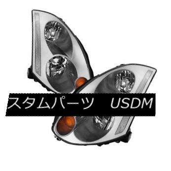 ヘッドライト Fit Infiniti 03-05 G35 2dr Coupe D2R Xenon Models Chrome Replacement Headlights フィットインフィニティ03-05 G35 2drクーペD2Rキセノンモデルクローム交換ヘッドライト 【並行輸入品】