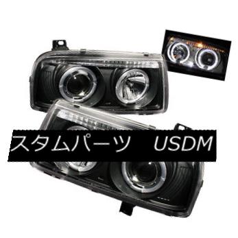 ヘッドライト Volkswagen 93-98 Jetta Black Dual Halo LED Projector Headlights Lamp Gl GLS TDI フォルクスワーゲン93-98ジェッタブラックデュアルハローLEDプロジェクターヘッドランプG1 GLS TDI 【並行輸入品】