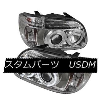 ヘッドライト Ford 95-01 Explorer CCFL Chrome Dual Halo LED Projector Headlight w/ Signal Lamp フォード95-01エクスプローラCCFLクロームデュアルハローLEDプロジェクターヘッドライト(シグナルランプ付) 【並行輸入品】