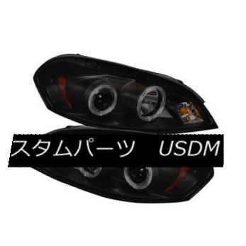 ヘッドライト Chevy 06-13 Impala Black & Smoke DRL Halo LED Projector Headlights LT LS LTZ SS Chevy 06-13 Impala Black＆amp; スモークDRL Halo LEDプロジェクターヘッドライトLT LS LTZ SS 【並行輸入品】 56,496円