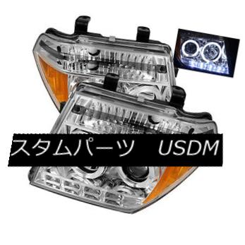 ヘッドライト Fit Nissan 05-08 Frontier / 05-07 Pathfinder Dual Halo LED Projector Headlights フィット日産05-08フロンティア/ 05-07パスファインダーデュアルハローLEDプロジェクターヘッドライト 【並行輸入品】