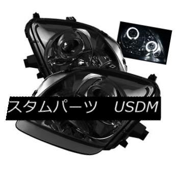 ヘッドライト Honda 97-01 Prelude Smoke Dual Halo Projector Headlights Base Type-SH VTEC ホンダ97-01プレリュード・スモークデュアル・ハロー・プロジェクター・ヘッドライトベースタイプ-HT VTEC 【並行輸入品】
