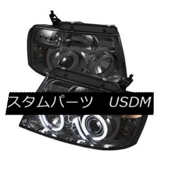 ヘッドライト Ford 04-08 F150 CCFL Smoke Dual Halo LED Projector Headlights Lamp Styleside Ford 04-08 F150 CCFLスモークデュアルハローLEDプロジェクターヘッドライトランプスタイルサイド 【並行輸入品】