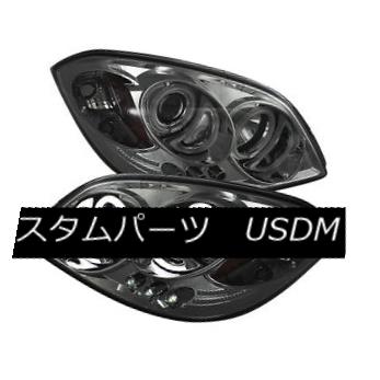 ヘッドライト Chevy 05-10 Cobalt 07-10 Pontiac G5 CCFL Smoke Dual Halo LED Projector Headlight シボレー05-10コバルト07-10ポンティアックG5 CCFLスモークデュアルハローLEDプロジェクターヘッドライト 【並行輸入品】