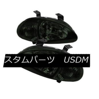 ヘッドライト Honda 93-97 Del Sol Smoke Headlights + Corner Lamps 1pc Style Replacement Pair Honda 93-97 Del Solヘッドライト+コーナーランプ1pcスタイルの交換用ペア 【並行輸入品】