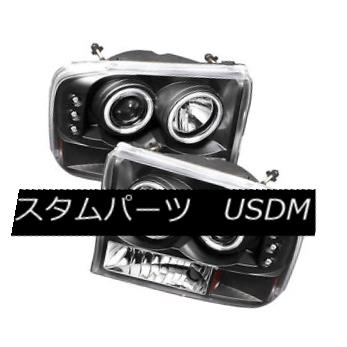 ヘッドライト Ford 99-04 F250 F350 SuperDuty/Excursion CCFL Black Halo LED Projector Headlight Ford 99-04 F250 F350 SuperDuty / Excu CCFL Black Halo LEDプロジェクターヘッドライト 【並行輸入品】
