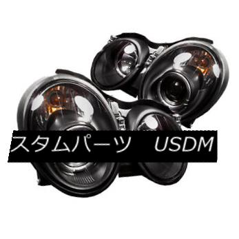 ヘッドライト Mercedes Benz 98-02 CLK Black DRL Dual Halo LED Projector Headlights Lamp Mercedes Benz 98-02 CLK DRLデュアル・ハローLEDプロジェクター・ヘッドランプ 【並行輸入品】