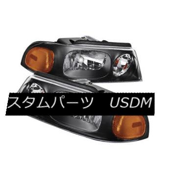 ヘッドライト Lincoln 98-02 Navigator Black Housing Replacement Headlights Left + Right Set リンカーン98-02ナビゲーターブラックハウジング交換ヘッドライト左+右セット 【並行輸入品】