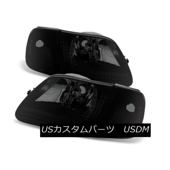 ヘッドライト Ford 97-03 F150 / Expedition Black Housing Smoke Sens Corner + Headlights Set フォード97-03 F150 /遠征ブラックハウジングスモークセンズコーナー+ヘッドライトセット 【並行輸入品】