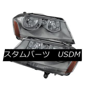 ヘッドライト Dodge 08-14 Avenger Smoke Lens Replacement Headlights Pair SXT R/T SE GTS ドッジ08-14アベンジャースモークレンズ交換ヘッドライトペアSXT R / T SE GTS 【並行輸入品】
