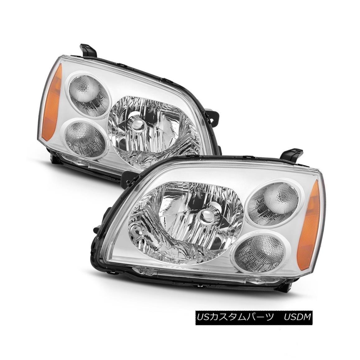 ヘッドライト Mitsubishi 04-12 Galant Chrome Housing Replacement Headlights Left+Right Set 三菱04-12 Galantクロムハウジング交換ヘッドライト左+右セット 【並行輸入品】