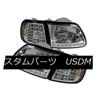 ヘッドライト Ford 97-03 F150 / Eepedition Chrome LED Headlights + LED Corner Signal Set フォード97-03 F150 / EepeditionクロームLEDヘッドライト+ LEDコーナー信号セット 【並行輸入品】