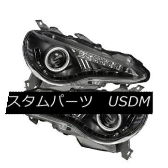 ヘッドライト Scion 12-16 FRS Black DRL LED Projector Headlights Strip Style Base Coupe Scion 12-16 FRS Black DRL LEDプロジェクターヘッドライトストリップスタイルベースクーペ 【並行輸入品】｜カスタムパーツ WORLD倉庫