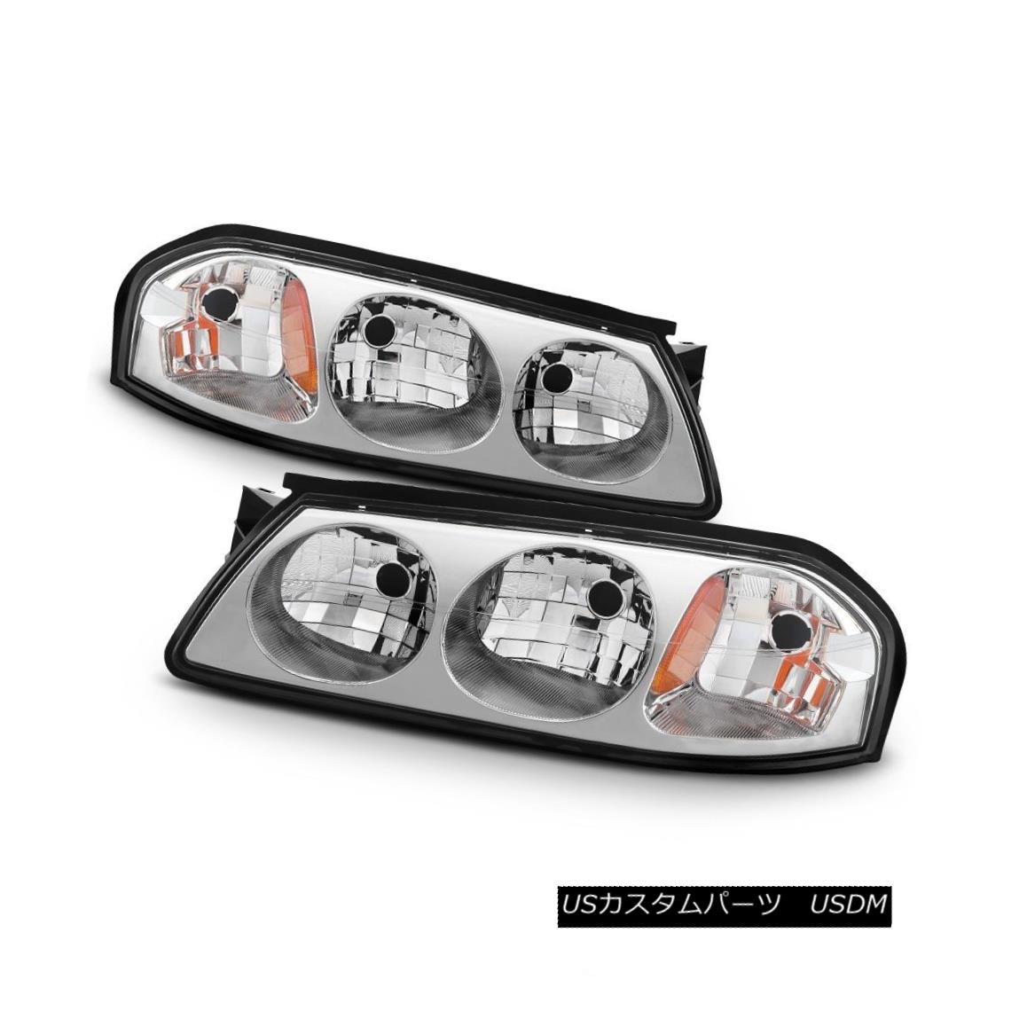 経典ブランド ライト ランプ Chevy ヘッドライト 00 05 Ss 00 05インパラクロームハウジング交換ヘッドライトベースls Chevy Ss Ls Base Headlights Replacement Housing Chrome Impala